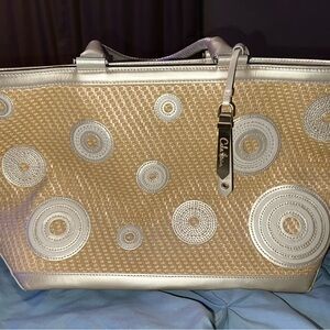 Cole Haan Gold and Silver Tote